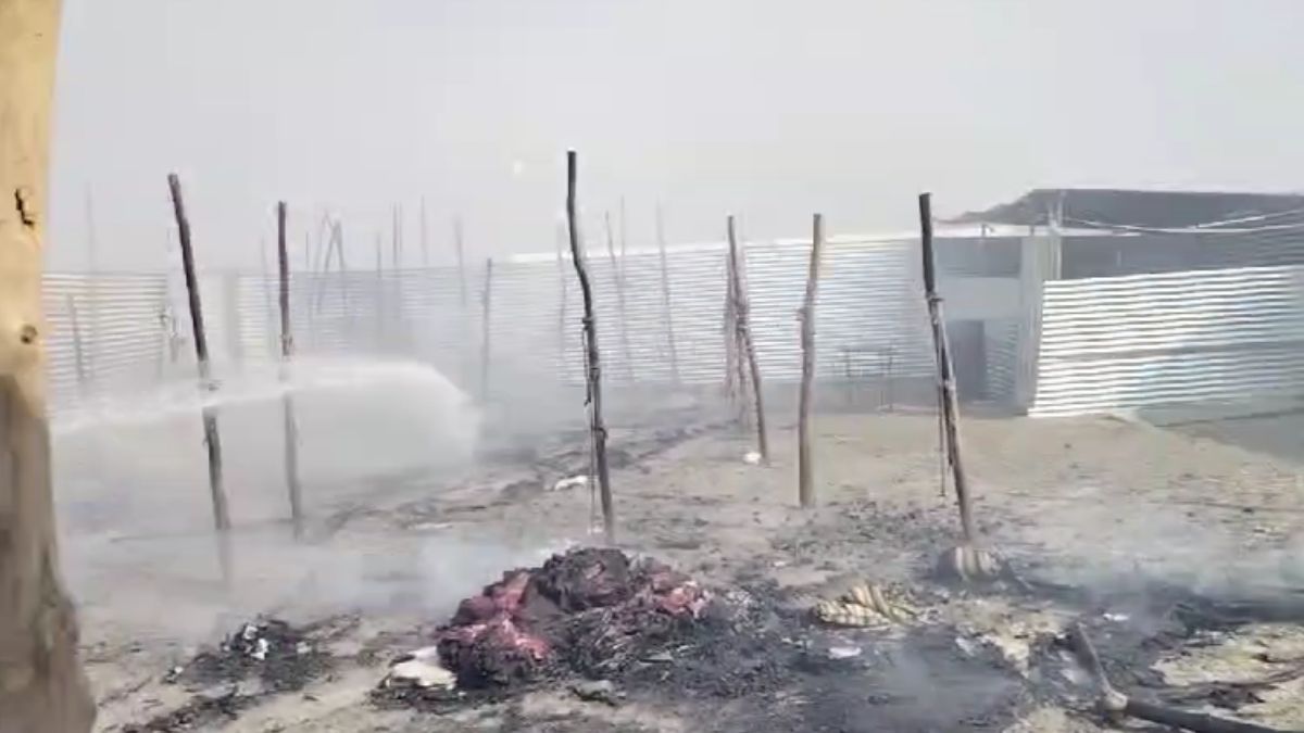 Fire broke out again in Mahakumbh
