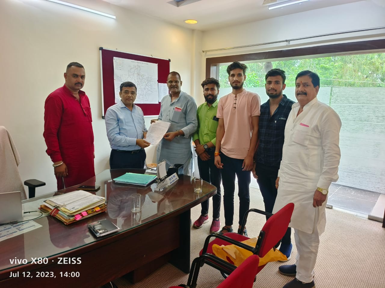 Former Shajapur MLA Mr. Arun ji Bhimavad met NIA General Manager