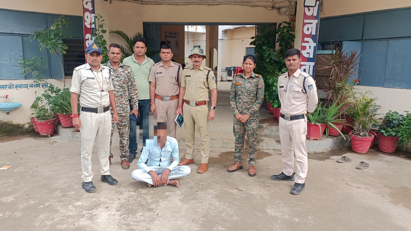Lalbarra police arrested the murderous husband within 48 hours....
