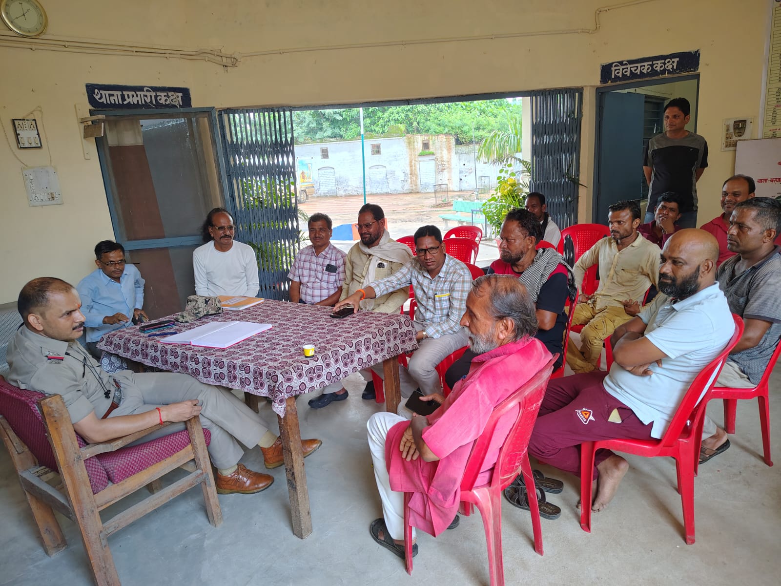 Peace committee meeting was organized in the police station...